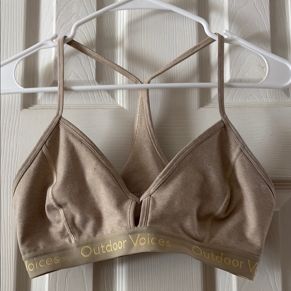 Outdoor Voices Women's Tan Bralette